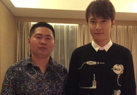 广州欧陆娱乐与明星合影